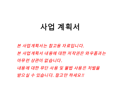 암호시스템사업사업계획서(샘플) 암호시스템사업사업계획서(샘플)